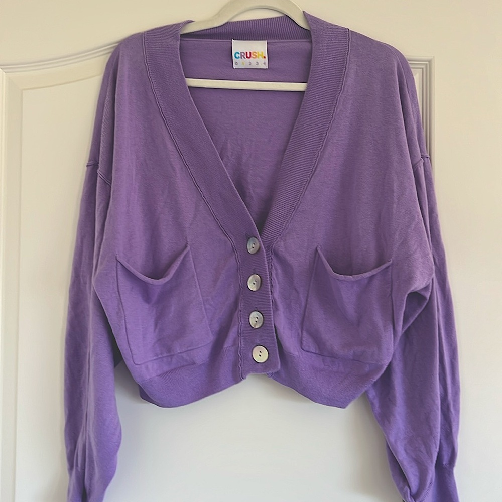 CRUSH cashmere button up cardigan